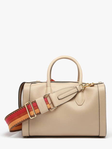 Bowlingtas M Bcbg Leder Lancel Beige bcbg A13690 ander zicht 3